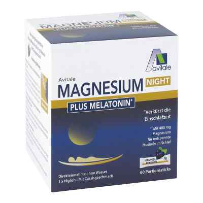 Magnesium Night Plus 1 Mg Melatonin Pulver 60 szt. od Avitale GmbH PZN 17269344