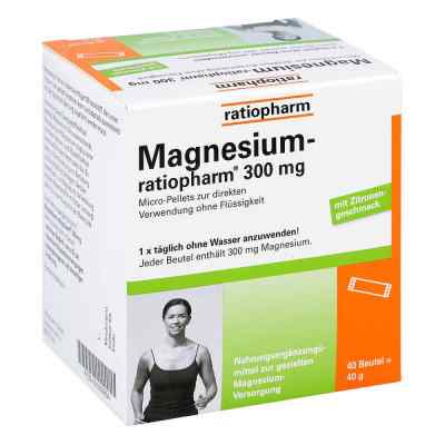 Magnesium Ratiopharm 300 mg Micro Pell.m.granulat 40 szt. od ratiopharm GmbH PZN 00066654