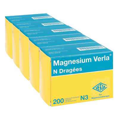 Magnesium Verla N Dragees 5X200 szt. od Verla-Pharm Arzneimittel GmbH &  PZN 08100296