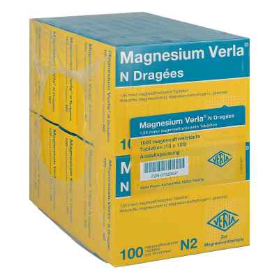 Magnesium Verla N drażetki 10X100 szt. od Verla-Pharm Arzneimittel GmbH &  PZN 07330597