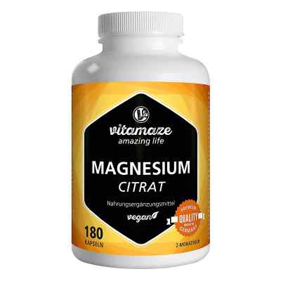 Magnesiumcitrat 360 mg vegan Kapseln 180 szt. od Vitamaze GmbH PZN 16018640