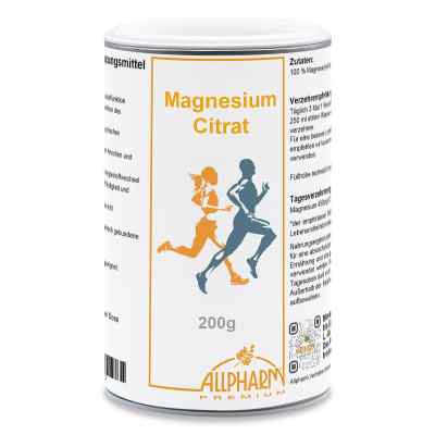 Magnesiumcitrat Pulver 200 g od ALLPHARM Vertriebs GmbH PZN 13978003