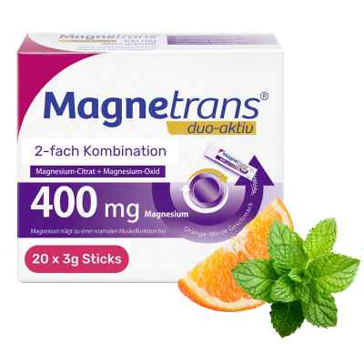 Magnetrans duo-aktiv 400 mg Sticks 20 szt. od STADA Consumer Health Deutschland GmbH PZN 14367589
