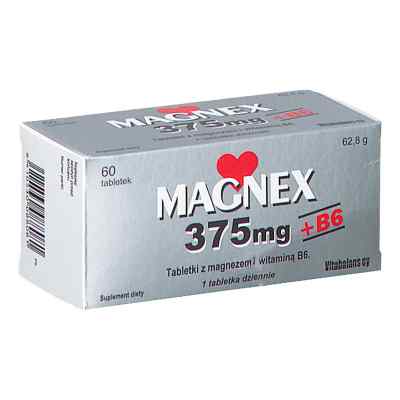 Magnex 375 mg + B6 tabletki 60  od  PZN 08304728