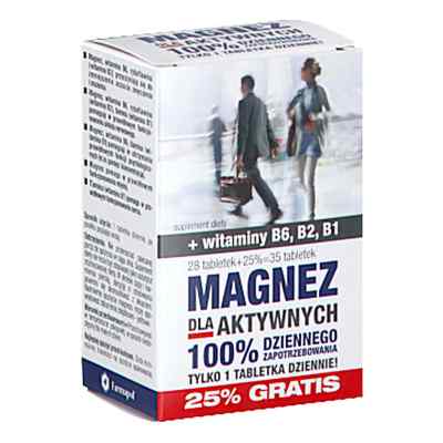 Magnez Dla Aktywnych tabletki 35  od  PZN 08304751