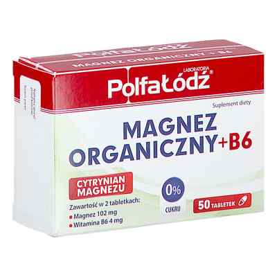 MAGNEZ ORGANICZNY +B6 Laboratoria PolfaŁódź tabletki 50  od  PZN 08304297