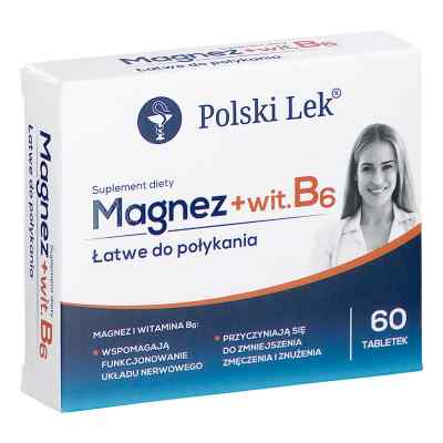 Magnez +Vit.B6 tabletki 60 tabl. od POLSKI LEK  PZN 08300347