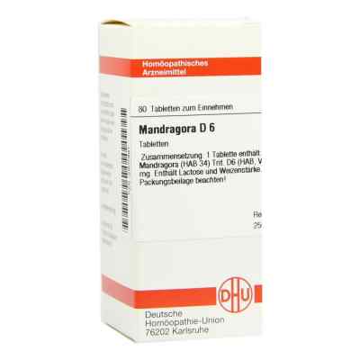Mandragora D 6 Tabl. 80 szt. od DHU-Arzneimittel GmbH & Co. KG PZN 02802991