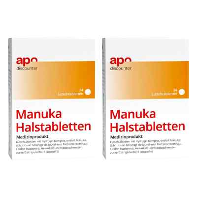 Manuka pastylki do ssania na gardło bez cukru firmy apodiscounte