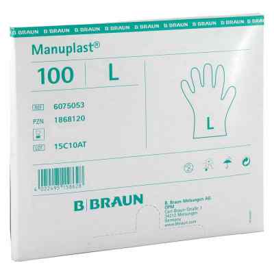 Manuplast Einmal Handschuhe gross, hell 100 szt. od B. Braun Melsungen AG PZN 01868120