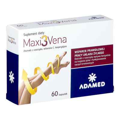 Maxi3Vena kapsułki 60  od PABIANICKIE ZAKŁ.FARM. POLFA S.A. PZN 08301494