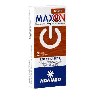 Maxon Forte 50 mg tabletki powlekane 2 od ADAMED PHARMA SPÓŁKA AKCYJNA PZN 08300733