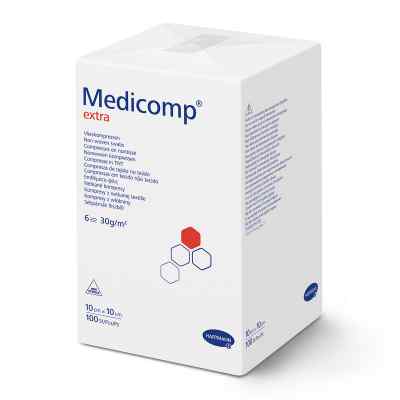 Medicomp Extra Kompr.10x10cm unsteril 100 szt. od PAUL HARTMANN AG PZN 04783938