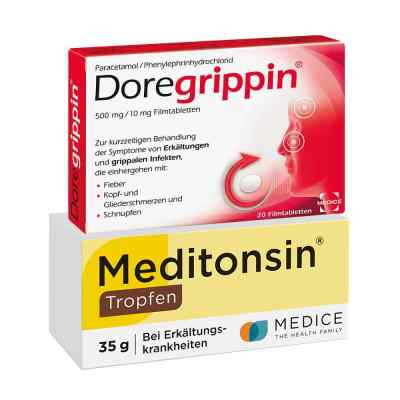 Meditonsin + Doregrippin 1 szt. od MEDICE Arzneimittel Pütter GmbH&Co.KG PZN 08130065