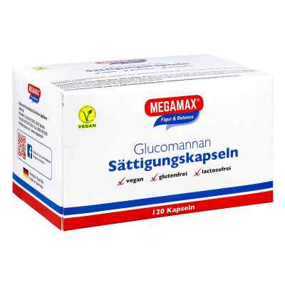 Megamax Sättigungskapseln Glucomannan 120 szt. od Megamax B.V. PZN 10267164