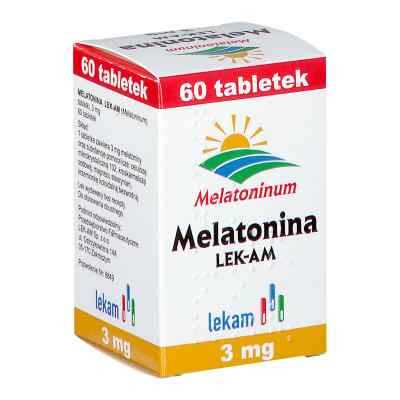 Melatonina LEK-AM 3 mg tabletki 60  od PRZEDSIĘBIORSTWO FARMACEUTYCZNE  PZN 08301466