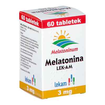 Melatonina LEK-AM 3 mg tabletki 60 od PRZEDSIĘBIORSTWO FARMACEUTYCZNE LEK-AM SP. Z O.O. PZN 08301466