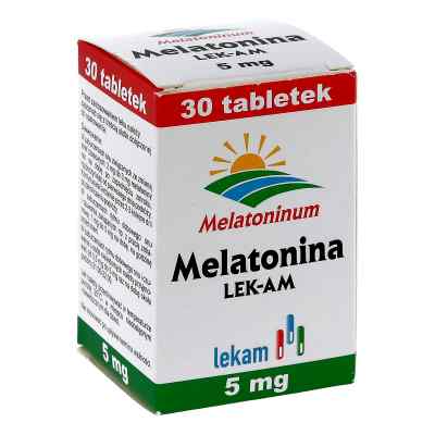 Melatonina LEK-AM 5mg tabletki 30 tabl. od PRZEDSIĘBIORSTWO FARMACEUTYCZNE LEK-AM SP. Z O.O. PZN 08300485