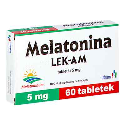 Melatonina LEK-AM tabletki 60  od PRZEDS. FARMACEUTYCZNE LEK-AM SP. Z O.O. PZN 08303580