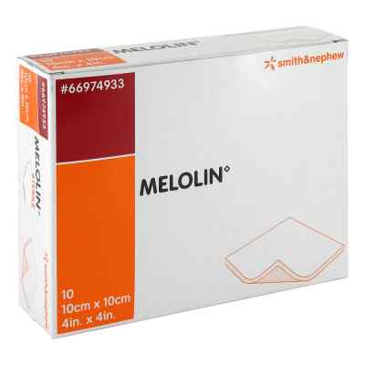 Melolin 10x10cm opatrunek  10 szt. od Smith & Nephew GmbH PZN 03170748