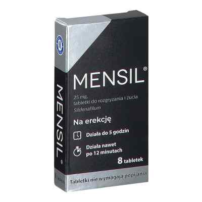 Mensil tabletki 8 od PRZEDSIĘBIORSTWO PRODUKCJI FARMA PZN 08303704