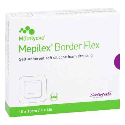 Mepilex Border Flex Schaumverb.haftend 10x10 cm