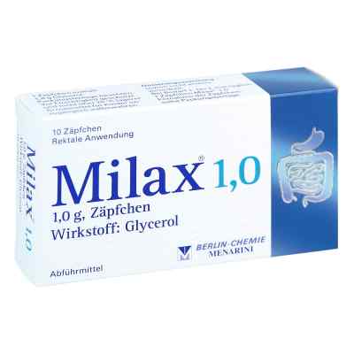 Milax 1,0 czopki 10 szt. od BERLIN-CHEMIE AG PZN 04647595