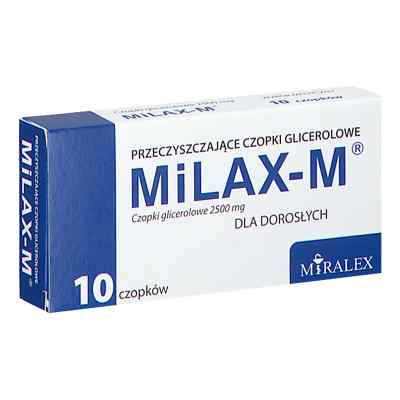 Milax-M Czopki dla dorosłych glicerolowe 10 od PZN 08304739
