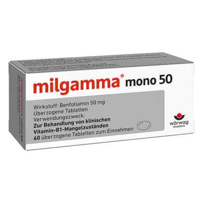 Milgamma mono 50 tabletki 60 szt. od Wörwag Pharma GmbH & Co. KG PZN 01221909