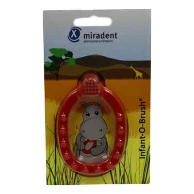 Miradent Infant-o-brush szczoteczka do nauki mycia zębów czerwon 1 szt. od Hager Pharma GmbH PZN 02172691