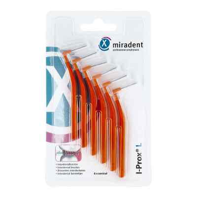 Miradent Interdentalbürste I-prox L 0,8 mm orange 6 szt. od Hager Pharma GmbH PZN 11597515