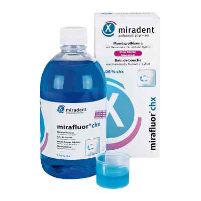 Miradent Mirafluor Chx 0,06% płyn do płukania  500 ml od Hager Pharma GmbH PZN 04446833