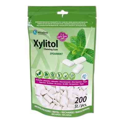 Miradent Xylitol Gum do pielęgnacji zębów miętowy refill
