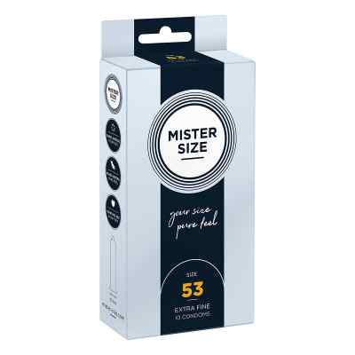 Mister Size 53 Kondome 10 szt. od IMP GmbH International Medical P PZN 14376045