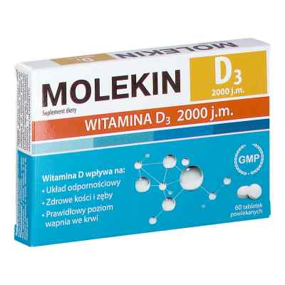 Molekin D3 2 000 j.m. tabletki 60  od NATUR PRODUKT PHARMA SP. Z O.O. PZN 08302055