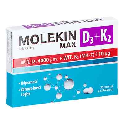 Molekin D3 + K2 MAX tabletki powlekane 30  od  PZN 08304160