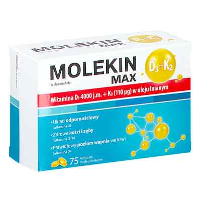 Molekin D3 + K2 Max w oleju lnianym kapsułki 75  od  PZN 08303935