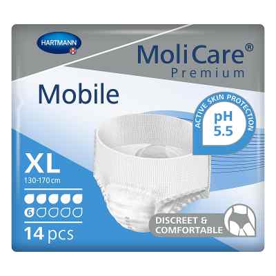 Molicare Premium Mobile 6 Tropfen Größe xl 14 szt. od PAUL HARTMANN AG PZN 13476891