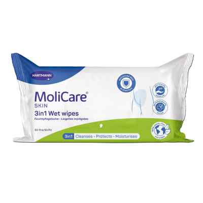 Molicare Skin 3in1 Chusteczki nawilżane do pielęgnacji