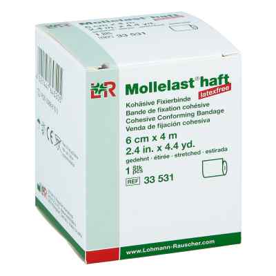 Mollelast haft latexfrei 6cmx4m gedehnt weiss 1 szt. od Lohmann & Rauscher GmbH & Co.KG PZN 09886100