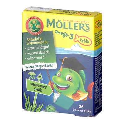Mollers Omega-3 Rybki Owocowe żelki 36  od ORKLA HEALTH AS PZN 08300769