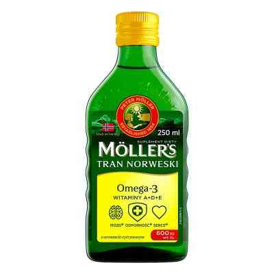 Moller's Tran Norweski cytrynowy 250 ml od ORKLA HEALTH AS PZN 08303470
