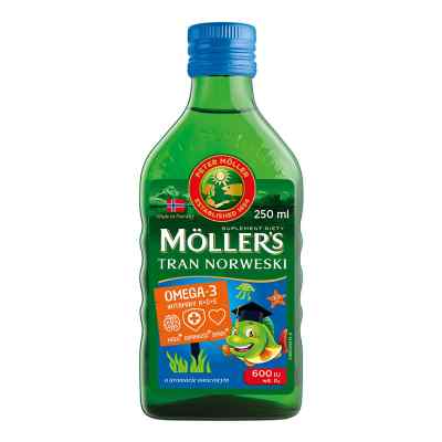 Moller's Tran Norweski owocowy 250 ml od ORKLA HEALTH AS PZN 08303469