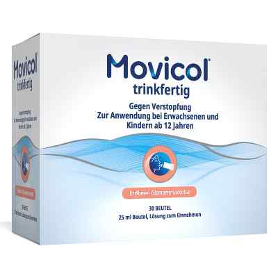 Movicol gotowy do picia 25 ml saszetki truskawka/banan