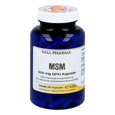 MSM 500 mg GPH kapsułki 180 szt. od Hecht-Pharma GmbH PZN 04411674