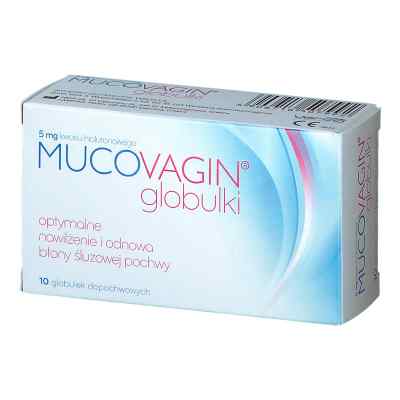 Mucovagin globulki dopochwowe z kwasem hialuronowym 10  od HELP S.A. PHARMACEUTICALS PZN 08300195