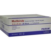 Mullbinden 8cm m.Cellophan 20 szt. od Param GmbH PZN 03855512