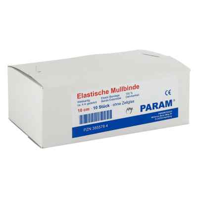 Mullbinden elast.10cm o.Cellophan 10 szt. od Param GmbH PZN 03855794