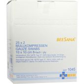 Mullkompressen 10x10cm 8-fach steril 1045