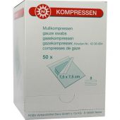 Mullkompressen 7,5x7,5cm 8-fach steril